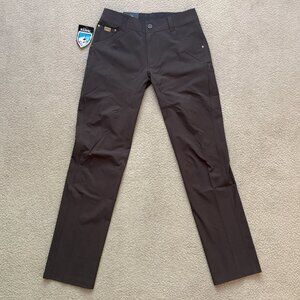 KUHL Silencr Pant 30x34 Full Fit Ripstop Durable Stretch Dark Roast Brown NWT